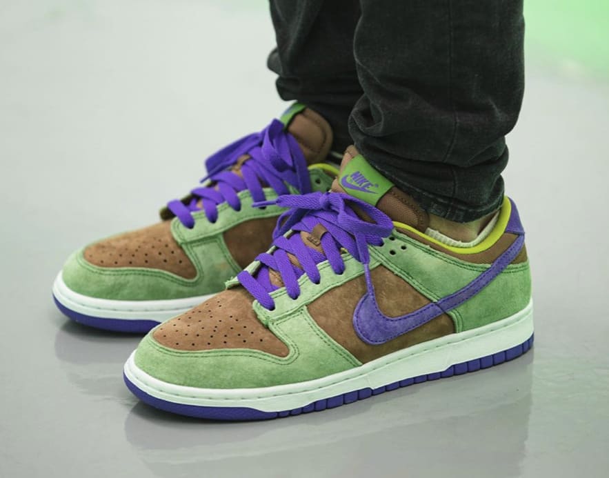 On-feet foto's van de Nike Dunk Low SP Veneer 2020