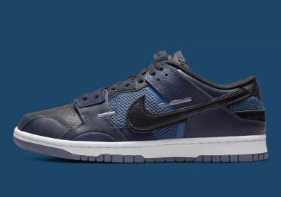 Nike Dunk Low Scrap Black Navy Foto 1