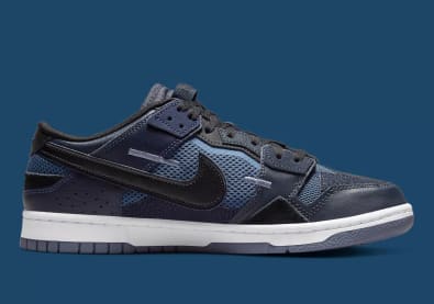 Nike Dunk Low Scrap Black Navy Foto 3