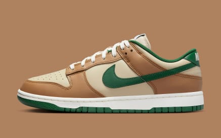 Nike Dunk Low Tan Green Foto 1