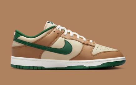 Nike Dunk Low Tan Green Foto 3