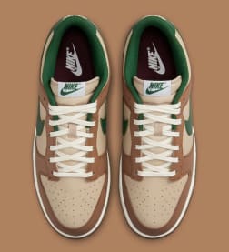 Nike Dunk Low Tan Green Foto 4