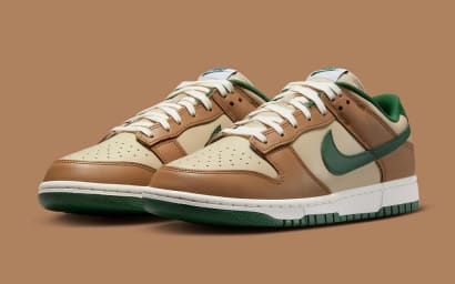 Nike Dunk Low Tan Green Foto