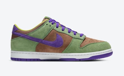 Dinsdag 10 November dropt deze Nike Dunk Low "Veneer"