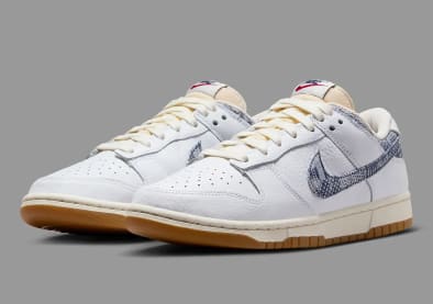 Nike Dunk Low Washed Denim Foto 2