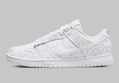 Nike Dunk Low White Paisley Foto 2