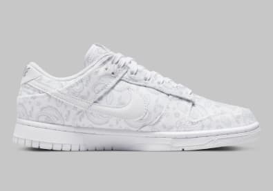 Nike Dunk Low White Paisley Foto 3