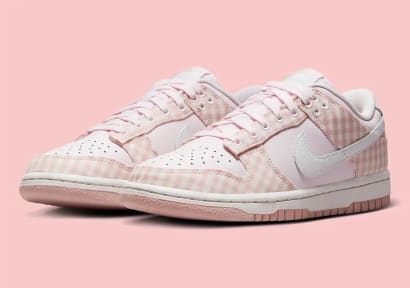 Nike Dunk Low Wmns Pink Gingham Foto 1