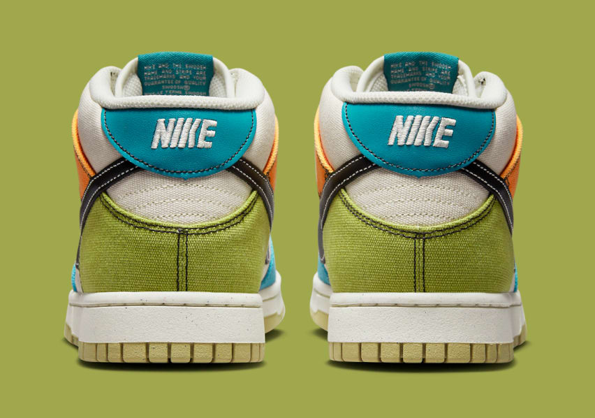 Nike Dunk Mid Multi Color Canvas Foto 5