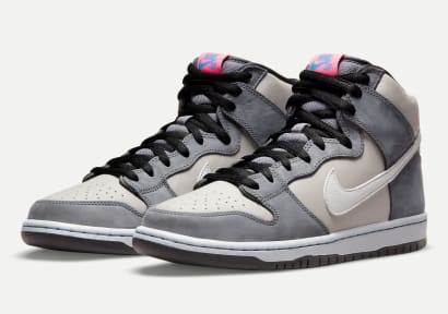 Nike SB Dunk High Medium Grey Foto 1