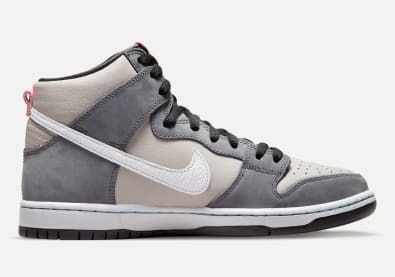 Nike SB Dunk High Medium Grey Foto 3