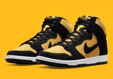 Nike SB Dunk High Pro Maize and Black Foto 2