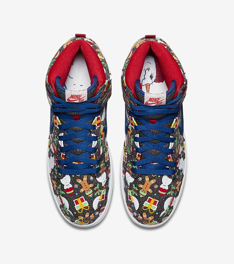 靴 NIKE SB Dunk High Christmas Sweater2017 Nike SB Dunk High Concepts Ugly Christmas Sweater (2017) (GS