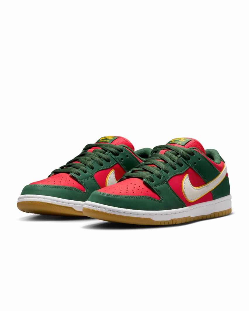 Nike SB Dunk Low Pro Fir and Fire Red Foto 4