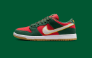 Nike SB Dunk Low Pro Fir and Fire Red