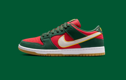 Nike SB Dunk Low Pro Fir and Fire Red