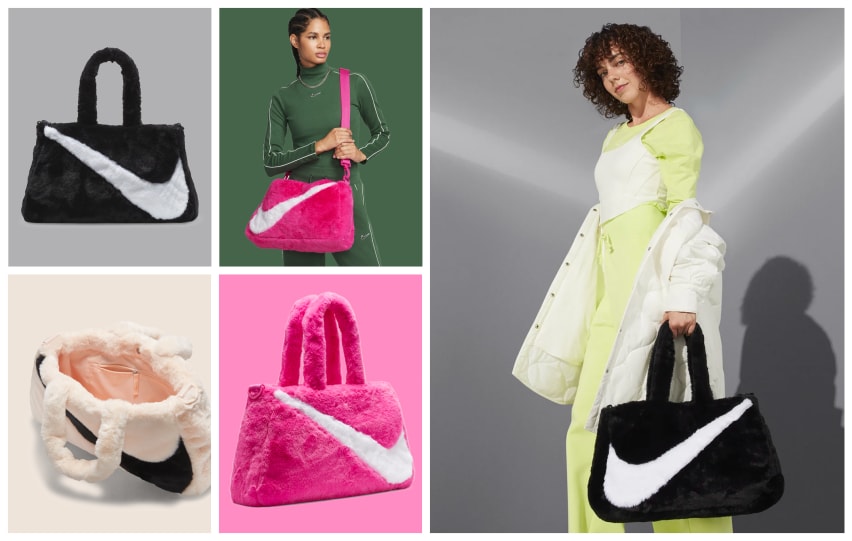 Nike Sportswear Draagtas van imitatiebont