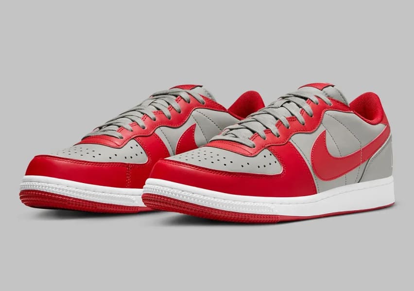 Nike Terminator Low Medium Grey Varsity Red Foto 1