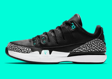 De eerste beelden van de Nike Zoom Vapor RF AJ3 Clear Jade