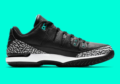 De eerste beelden van de Nike Zoom Vapor RF AJ3 Clear Jade