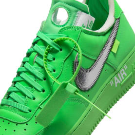 Off White x Nike Air Force 1 Low Light Green Spark Foto 4