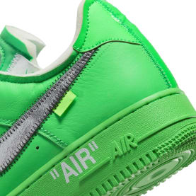 Off White x Nike Air Force 1 Low Light Green Spark Foto 6