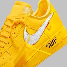 Off White x Nike Air Force 1 University Gold Foto 9