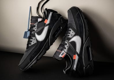 De Off-White x Nike Air Max 90 "Black/White" gaat droppen in Januari