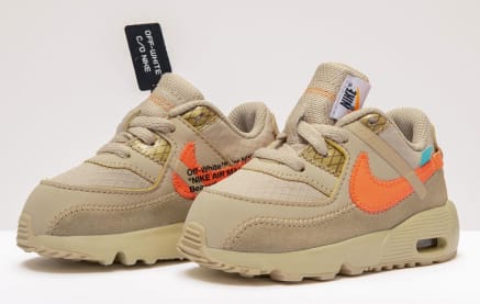 De Off White x Nike Air Max 90 dropt ook voor peuters Sneaker Squad