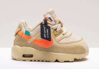 De Off White x Nike Air Max 90 dropt ook voor peuters Sneaker Squad