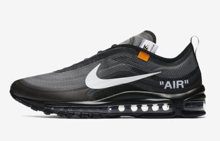 Officiële foto's van de Off-White x Nike Air Max 97 "Black"