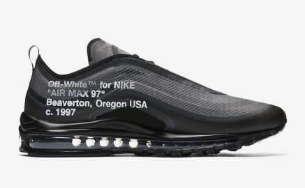 Officiële foto's van de Off-White x Nike Air Max 97 "Black"