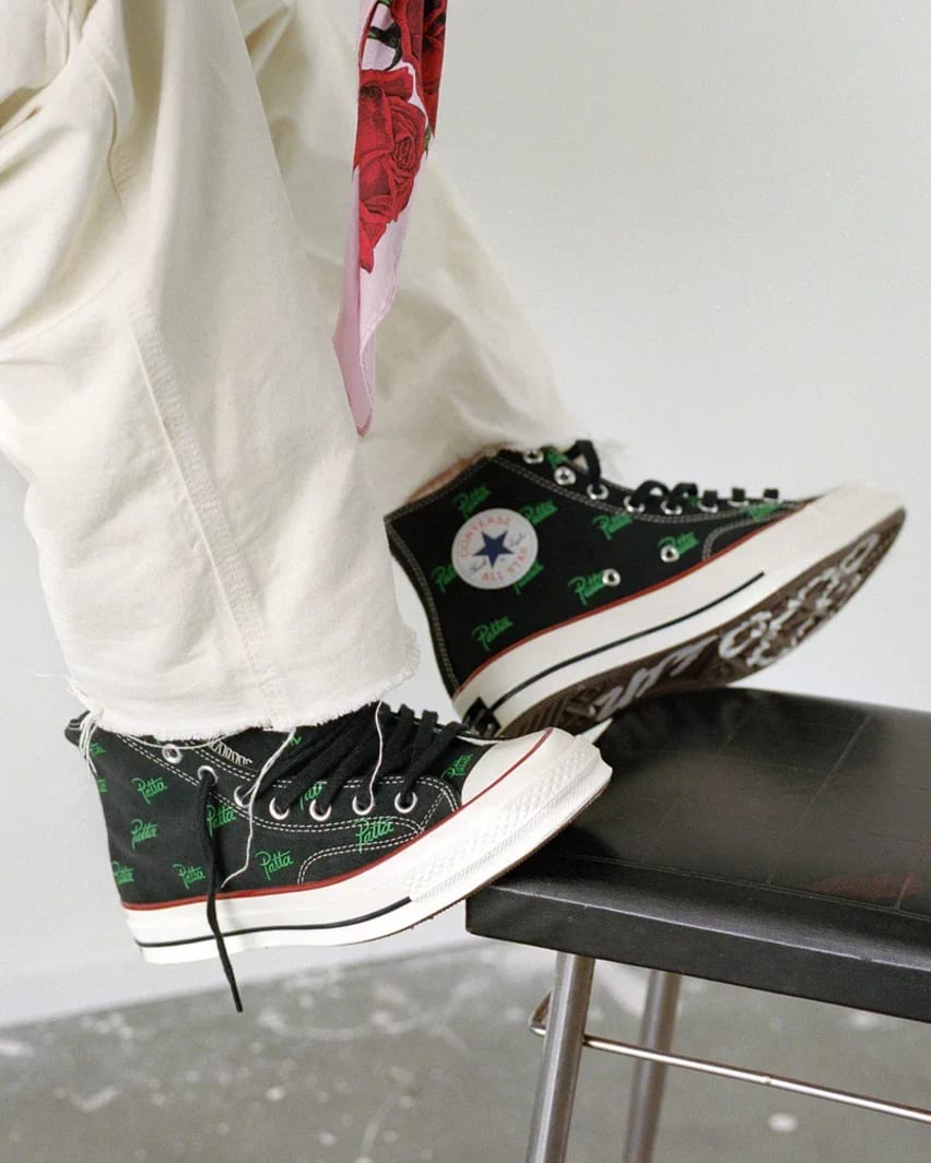 Patta x Converse Chuck 70 Black Jolly Green