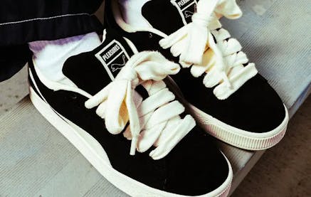 Pleasures x Puma Suede XL Black Frosted Ivory Foto 1