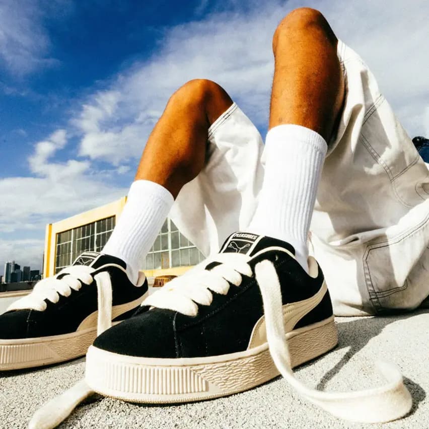 Pleasures x Puma Suede XL Black Frosted Ivory Foto 2