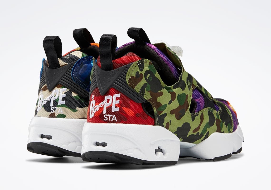 Reebok insta pump cheap fury bape