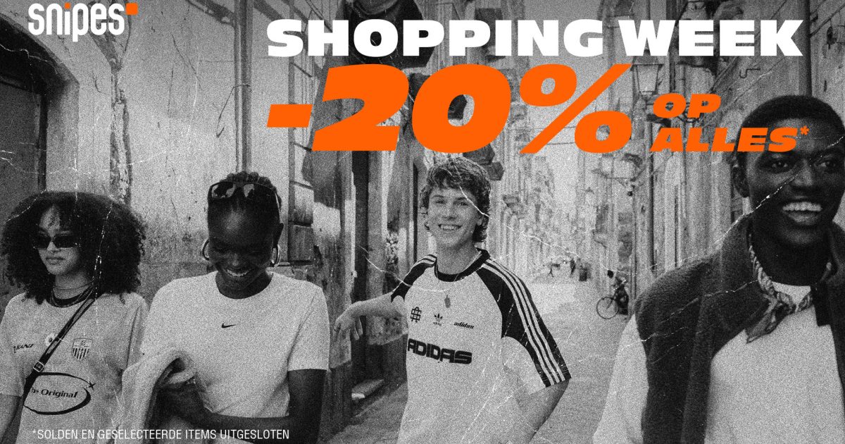 Scoor tijdens Snipes Shopping Week tijdelijk 20%… | Sneaker Squad