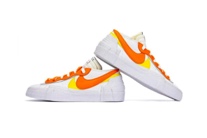 Sacai Nike Blazer Low Magma Orange Foto 3