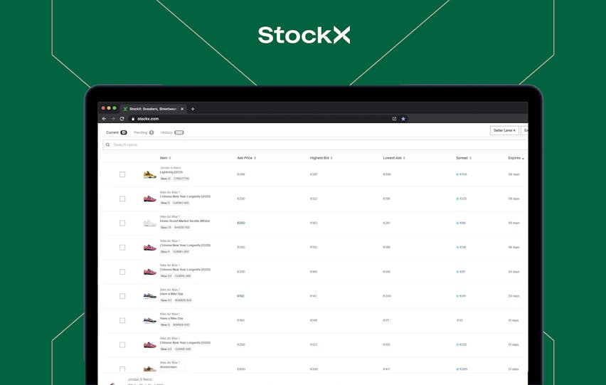 Sneakers verkopen op Stockx