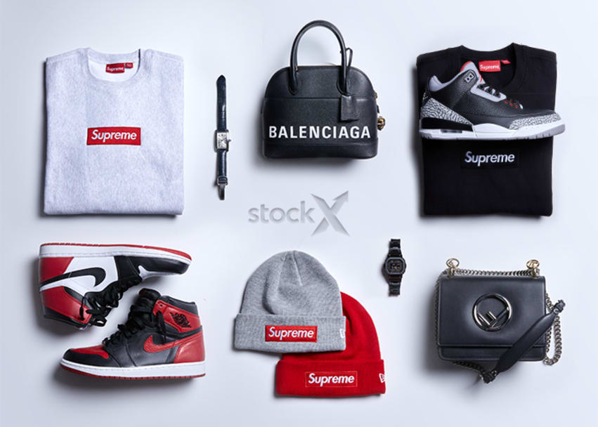 Stock X sneakers kleding horloges tassen