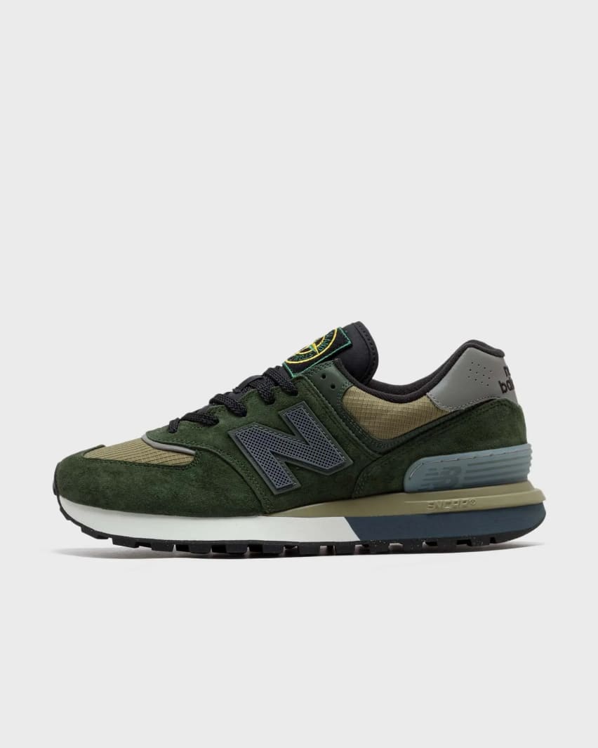 Stone Island x New Balance 574 Dark Green Foto 1