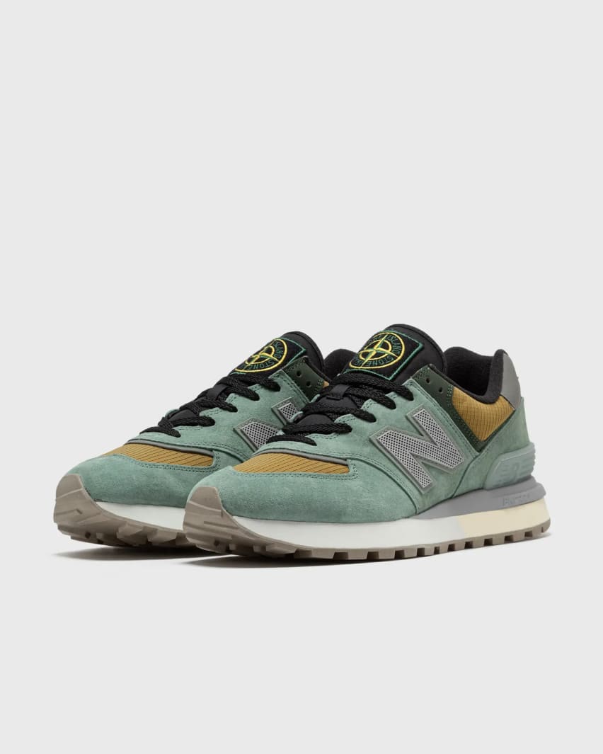 Stone Island x New Balance 574 Light Green Foto 2