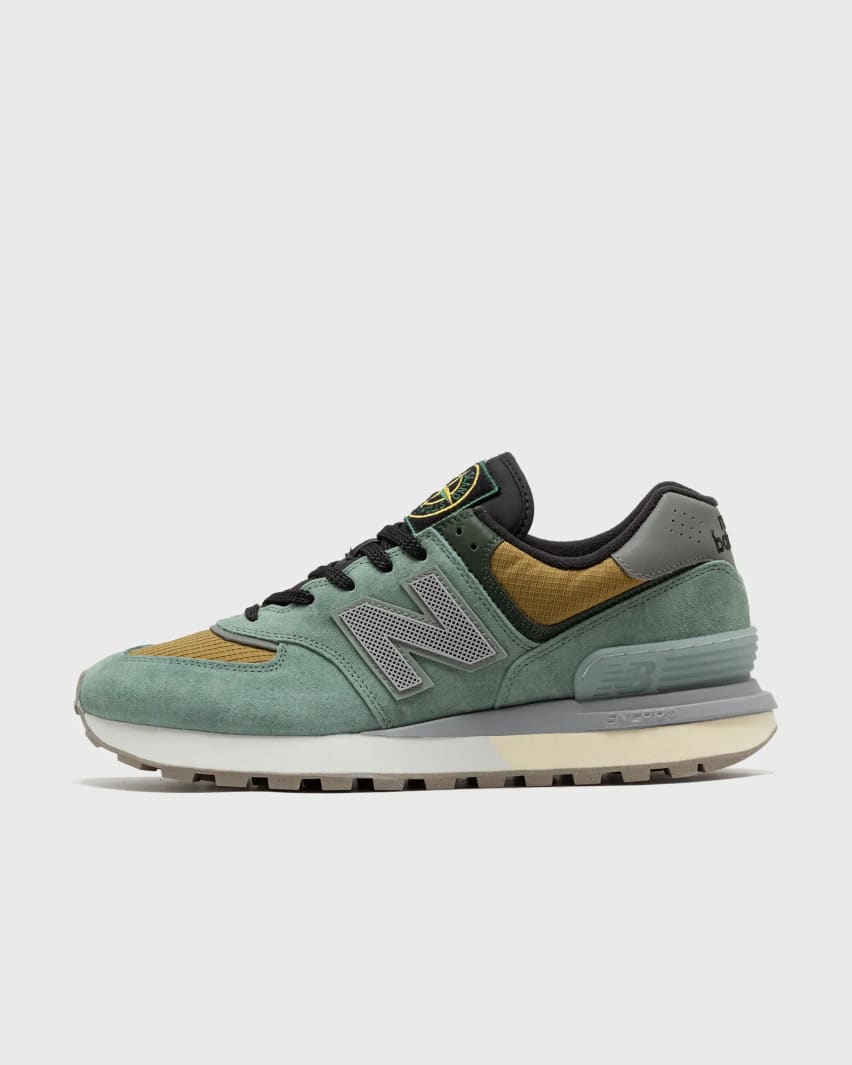 Stone Island x New Balance 574 Light Green Foto 3