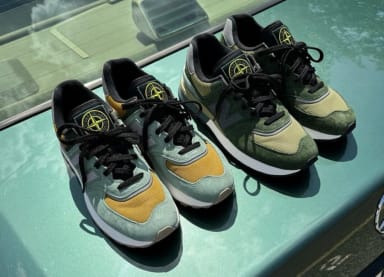 Stone Island x New Balance 574 sneaker foto 1