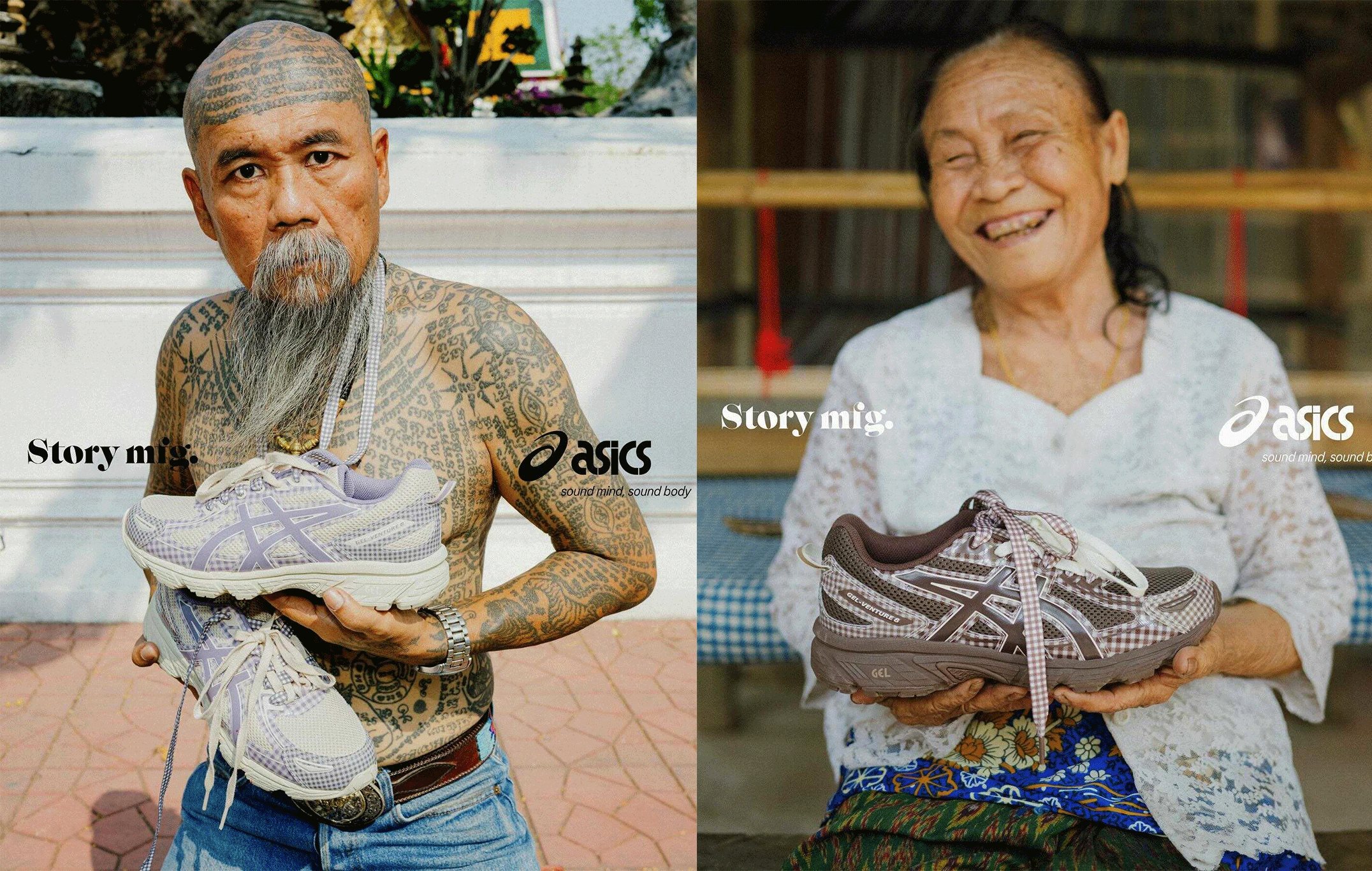 Story mfg x Asics Gel Venture 6 sneakers