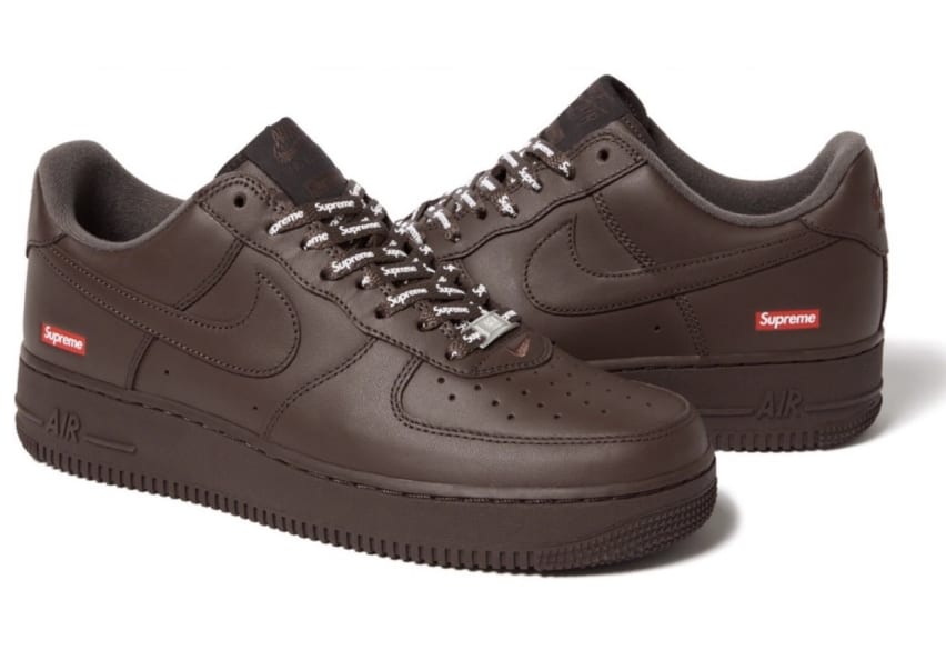 Supreme x Nike Air Force 1 Low Baroque Brown Foto 2