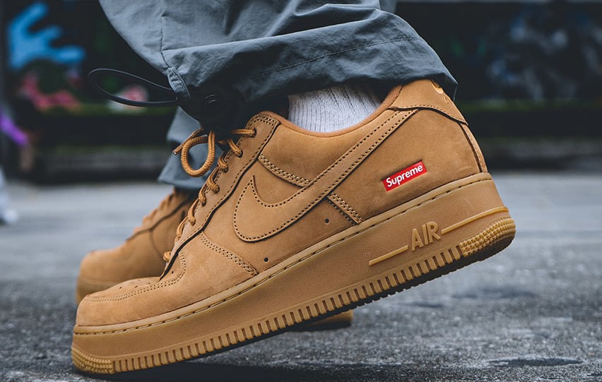 Supreme x Nike Air Force 1 Low Box Logo Brown