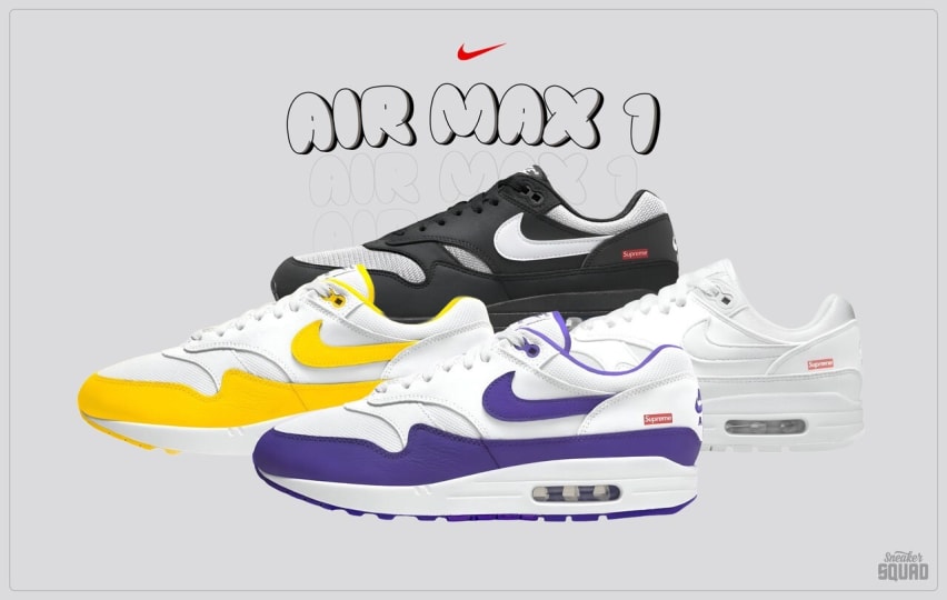 Supreme x Nike Air Max 1 87 Pack 2025