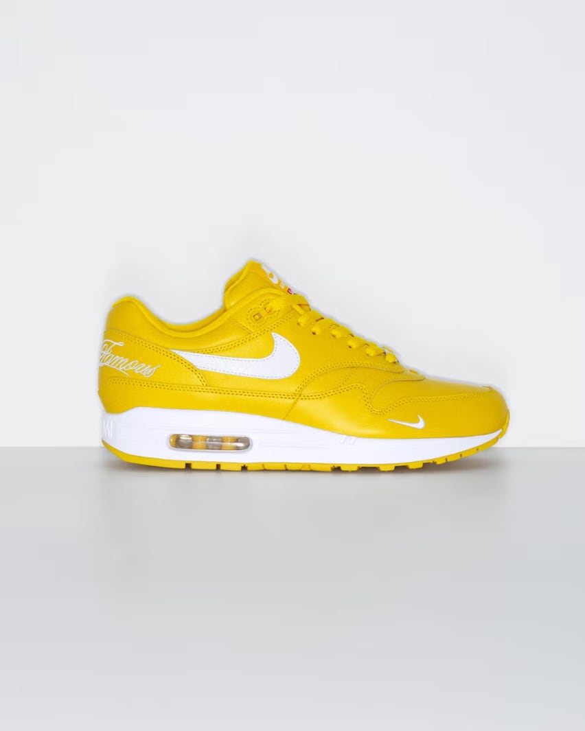 Supreme x Nike Air Max 1 Speed Yellow Foto 3