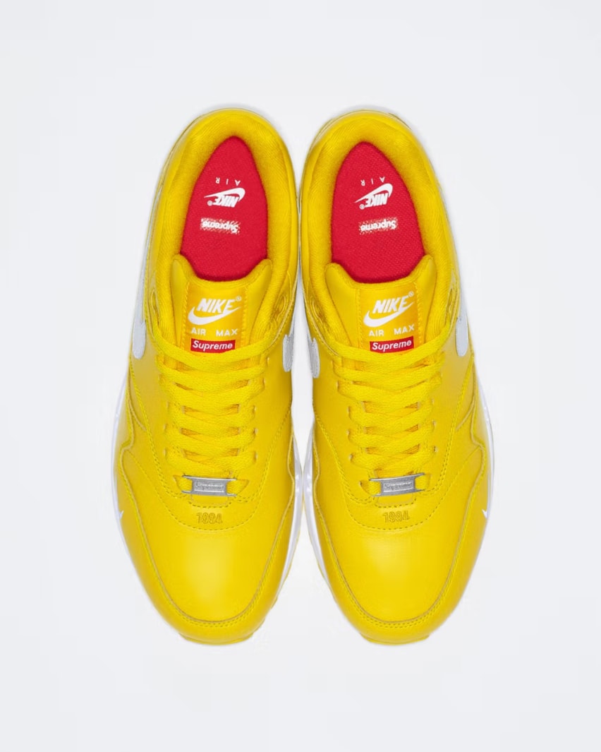 Supreme x Nike Air Max 1 Speed Yellow Foto 4